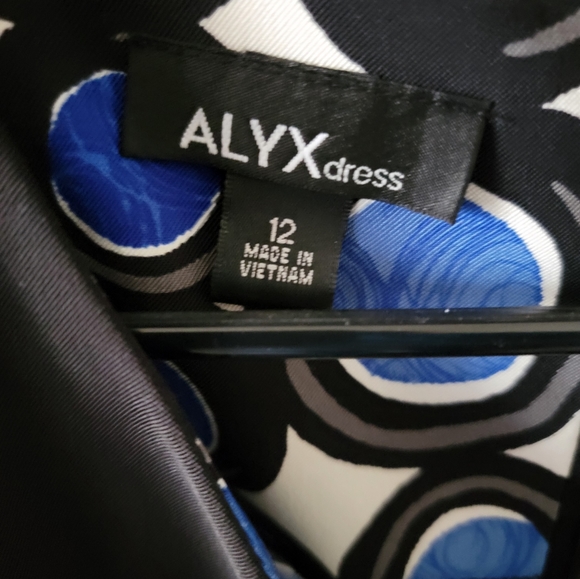 ALXY Shift V neck Knee Length Sleeveless Retro Dress Size 12 - Picture 11 of 12